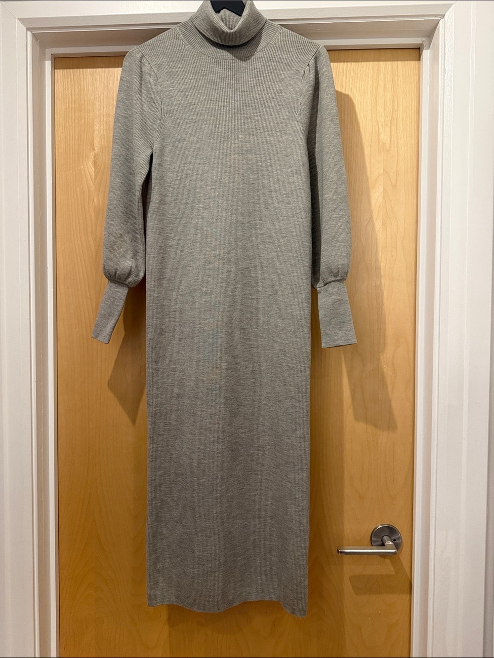 J.Crew x HATCH merino ribbed turtleneck sweater maternity dress - Picture 4 of 5